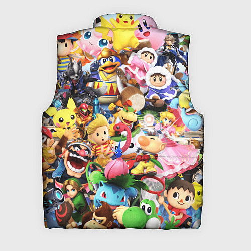 Мужской жилет SUPER SMASH BROS ГЕРОИ ИГРЫ / 3D-Красный – фото 2