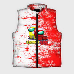 Мужской жилет Among Us Новогодний 2022, цвет: 3D-красный
