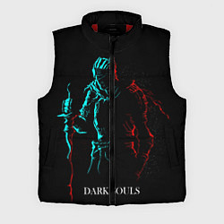 Мужской жилет Dark Souls NEON Силуэт, цвет: 3D-красный