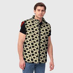 Мужской жилет Шкура Леопарда Leopard, цвет: 3D-красный — фото 2