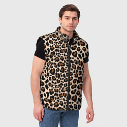 Мужской жилет Леопардовые Пятна, цвет: 3D-черный — фото 2