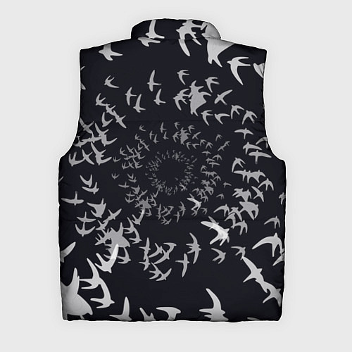 Мужской жилет Веер птиц / 3D-Красный – фото 2