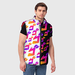 Мужской жилет JOJO BIZARRE ADVENTURE ДЖО ДЖО УЗОР, цвет: 3D-красный — фото 2