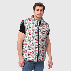 Мужской жилет Собачка Йорк, цвет: 3D-светло-серый — фото 2