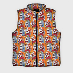 Мужской жилет Собаки в Очках, цвет: 3D-светло-серый