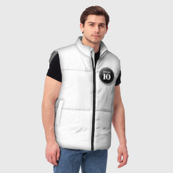 Мужской жилет Иконка Буква Ю, цвет: 3D-светло-серый — фото 2