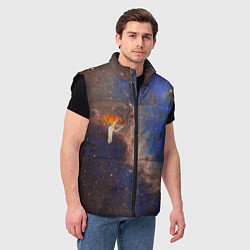 Мужской жилет Cosmic animal, цвет: 3D-черный — фото 2