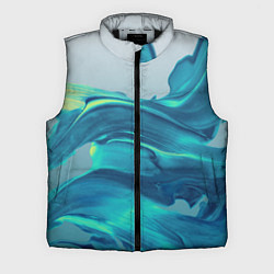 Мужской жилет Акварельные Мазки, цвет: 3D-черный