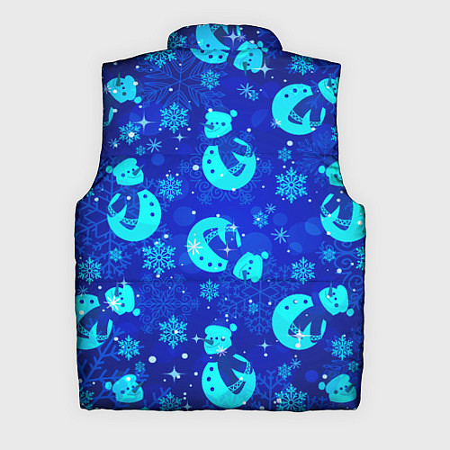 Мужской жилет Заморозки Снеговики во льдах / 3D-Красный – фото 2