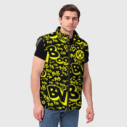 Мужской жилет BVB 09 - BORUSSIA Боруссия Дортмунд, цвет: 3D-светло-серый — фото 2