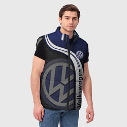 Мужской жилет Volkswagen Фольксваген, цвет: 3D-светло-серый — фото 2