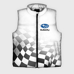 Мужской жилет Subaru, Субару Спорт, Финишный флаг, цвет: 3D-светло-серый