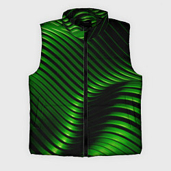 Мужской жилет Волны изумрудного металла