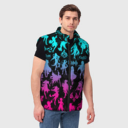 Мужской жилет ГЕНШИН ИМПАКТ НЕОН ПЕРСОНАЖИ ИГРЫ GENSHIN IM ACT L, цвет: 3D-черный — фото 2