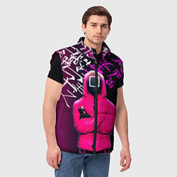 Мужской жилет Игра в кальмара 2022 Топ, цвет: 3D-черный — фото 2