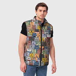 Мужской жилет The Коты, цвет: 3D-черный — фото 2