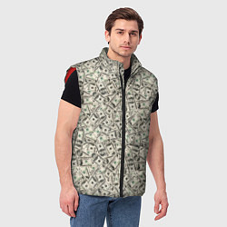Мужской жилет Доллары Dollars, цвет: 3D-красный — фото 2