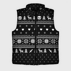 Мужской жилет НОВОГОДНИЙ СВИТЕР UNDERTALE SANS ЧЁРНЫЙ