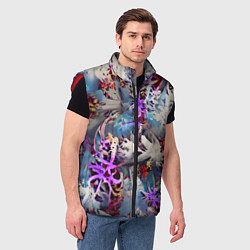Мужской жилет Начало зимы, цвет: 3D-красный — фото 2