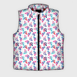 Мужской жилет Символы Гендера любовь, цвет: 3D-красный