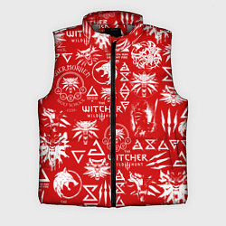 Мужской жилет THE WITCHER LOGOBOMBING ЛОГОТИПЫ ВЕДЬМАКА, цвет: 3D-светло-серый