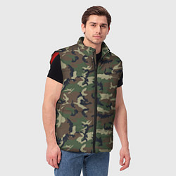 Мужской жилет Камуфляж: классика, цвет: 3D-красный — фото 2