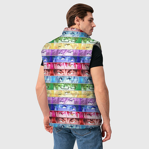 Мужской жилет Баскетбол Куроко Манга Аниме, Глаза / 3D-Светло-серый – фото 4