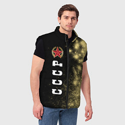 Мужской жилет СОВЕТСКИЙ СОЮЗ - ЗВЕЗДА - Краски, цвет: 3D-черный — фото 2