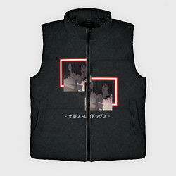 Мужской жилет Дазай Осаму в неоновых квадратах Великий из бродяч, цвет: 3D-черный