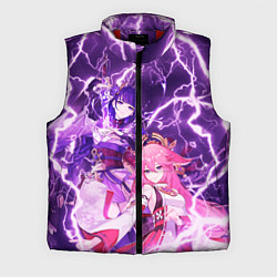 Мужской жилет Genshin Impact - Яэ и Эи, цвет: 3D-красный