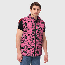 Мужской жилет БДСМ - BDSM, цвет: 3D-красный — фото 2
