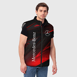 Мужской жилет Mercedes-Benz Геометрия, цвет: 3D-светло-серый — фото 2