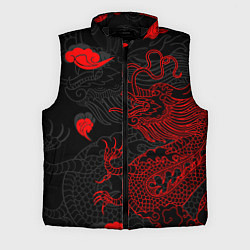 Мужской жилет Дракон Китайский дракон, цвет: 3D-черный