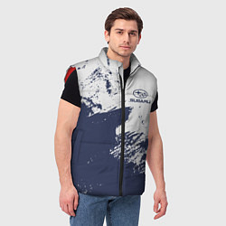 Мужской жилет Subaru - Текстура, цвет: 3D-красный — фото 2