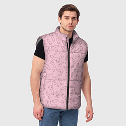 Мужской жилет Фаллос, цвет: 3D-светло-серый — фото 2