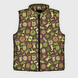 Мужской жилет Пивная Символика, цвет: 3D-красный