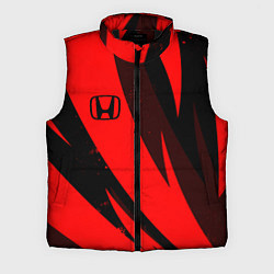 Мужской жилет HONDA RED ХОНДА КРАСНЫЙ, цвет: 3D-черный