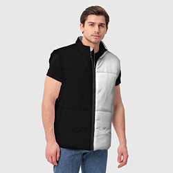 Мужской жилет Black and white чб, цвет: 3D-черный — фото 2