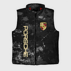 Мужской жилет Порше Porsche серый фон, цвет: 3D-красный