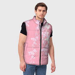 Мужской жилет Цветущая ива, цвет: 3D-черный — фото 2