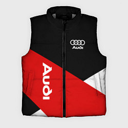 Мужской жилет Audi Ауди Черный Красный Белый