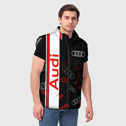 Мужской жилет Ауди audi sport, цвет: 3D-светло-серый — фото 2
