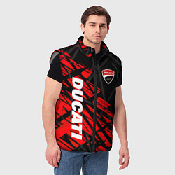 Мужской жилет DUCATI МОТО СПОРТ, цвет: 3D-светло-серый — фото 2