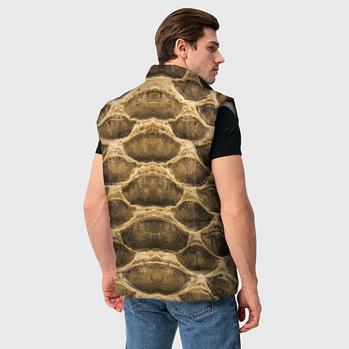 Мужской жилет Snake Skin Pattern / 3D-Светло-серый – фото 4