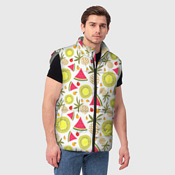 Мужской жилет Летние вкусности, цвет: 3D-светло-серый — фото 2