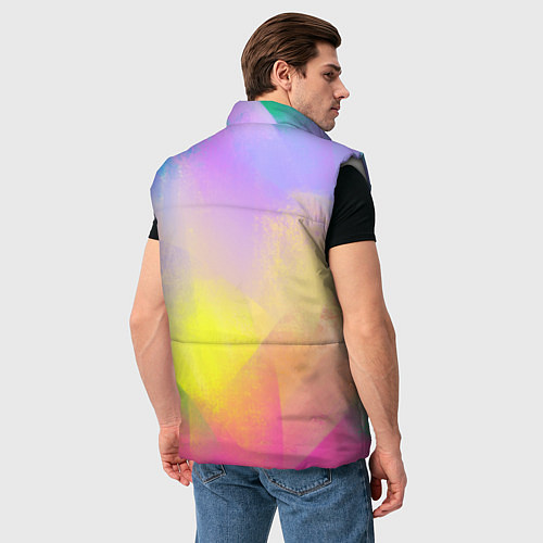Мужской жилет Красочный неон / 3D-Светло-серый – фото 4