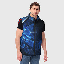 Мужской жилет Трехмерные кубы, цвет: 3D-красный — фото 2