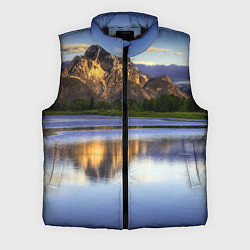 Мужской жилет Горы mountains, цвет: 3D-черный