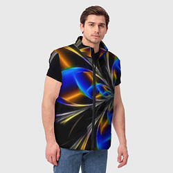 Мужской жилет Neon vanguard pattern Fashion 2023, цвет: 3D-светло-серый — фото 2