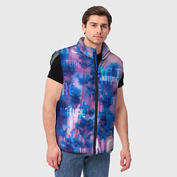Мужской жилет Nature - надписи, цвет: 3D-светло-серый — фото 2